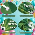 thumbnail image 4 of Soccer Theme Banner Green Background Football Birthday Display 9th Birthday Custom Name Soccer Party Backdrop for Kids Birthday Party Soccer Themed Party Indoor Decoration, 4 of 9