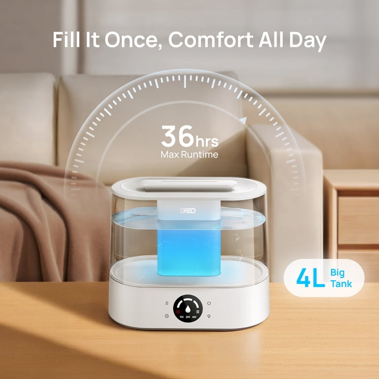 4L Cool Mist Humidifier, 36-Hour Runtime photo 3