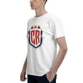 thumbnail image 4 of Costa Rica National Football Team Fashion Men'S Basic Short Sleeve T-Shirt White 3x-Large, 4 of 5