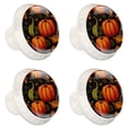 thumbnail image 2 of 4 Pcs Round White Knobs for Kitchen Cabinet Cupboard Dresser Bookcase Thanksgiving Pumpkin Drawer Pulls Handles Home Decor, 2 of 8