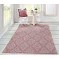 thumbnail image 7 of Momeni Indoor/Outdoor Geometric Contemporary Area Rugs, Pink, 7 of 7