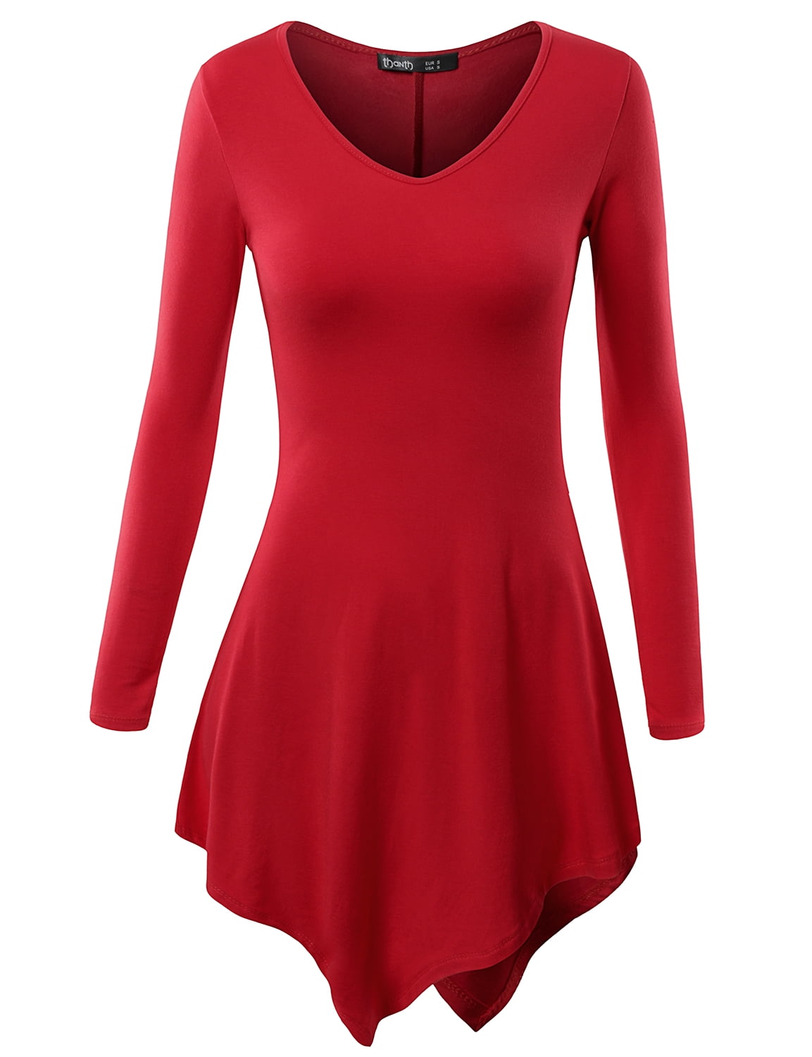 THANTH Thanth Women's Lightweight Long Sleeve Tunic Top With