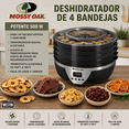 thumbnail image 3 of Deshidratador Eléctrico de Alimentos Mossy Oak de 4 Bandejas con Temporizador Digital y Termostato Ajustable 500W, 3 of 10