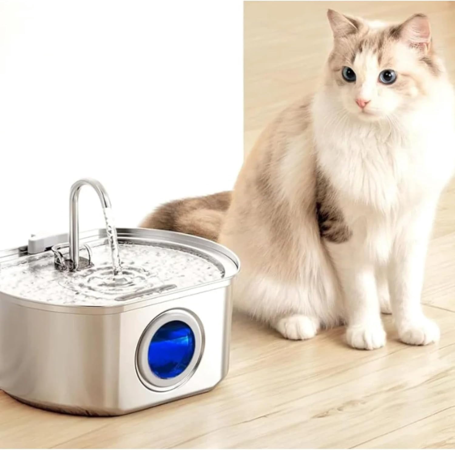 Selene The Doggy Fountain, Quiet Floor-Standing Pet Water Fountain, Feeding & Watering Supplies (A)