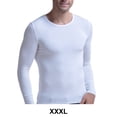 thumbnail image 4 of Sonducket Ropa interior térmica para hombre, capa base gruesa y respetuosa con la piel, ropa de invierno colorida, ropa interior de otoño, combina Camisetas Blanco XXXL, 4 of 6