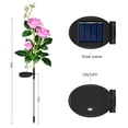 thumbnail image 3 of Outdoor Solar Lights , 2 x Pink Solar Rose Lights Solar Outdoor Lights Waterproof Garden Decorations Solar Garden Lights for Garden Patio Yard Pathway Decoration, 3 of 7