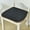 Black, variant on Nvzi 4pcs Cushion Garden Terrace Home Kitchen Office Thick Comfortable Cushion 17.32*15.74*0.78inch (Black)