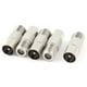 thumbnail image 1 of Adaptador de conector coaxial F tipo hembra a macho TV PAL 5 piezas, 1 of 1