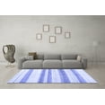thumbnail image 3 of Ahgly Company Indoor Square Solid Blue Modern Area Rugs, 6' Square, 3 of 4