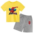 thumbnail image 3 of Conjunto de 2 piezas de camiseta y pantalones cortos deportivos para niños de Marvel Spider-Man, conjunto de verano para bebés de 3 a 12 años, ropa de marca de dibujos animados para niños, 3 of 5