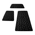 thumbnail image 2 of PoyoKee 3pcs Soft Bathroom Rugs, Sponge Density Pebbles Bath Mat, Non-Slide Absorbent Bathroom Rug for Laundry, Bath Mats Home Decor, 15" x 47" ,, 2 of 6