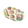 thumbnail image 3 of yuksok 1x Bath Floor Mats Water Absorbent Non Slip Shower Mat for Bathtub Kitchen Pools Flowers Rabbit Face, 3 of 9