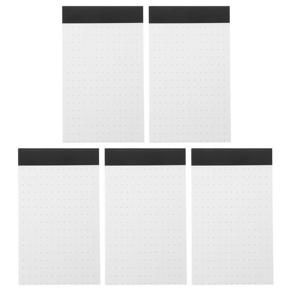 5Pcs A7 Mini Notepads Dotted Grid Paper Portable Sturdy Design with Thick Paper for Daily Notes and Reminders
