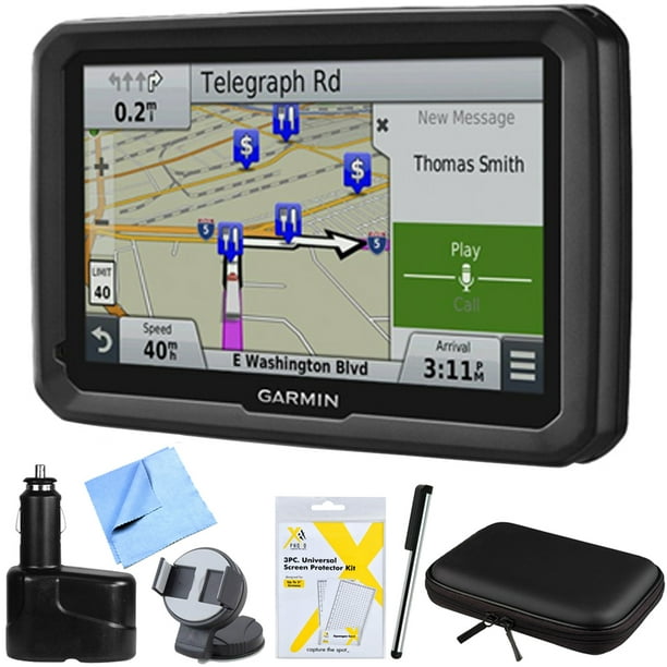 Garmin Dezl 770lmthd 7 Gps Navigation With Lifetime Map Traffic Updates Mount Bundle Includes 7 Gps Navigation System Hardshell Case Stylus Pen With Pocket Clip Car Charger And More Walmart Com