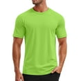 thumbnail image 3 of PIOMLL Mens Shirts And Tops Swim Short Sleeve Upf 50+ Sun Rash Guard Quick Drying Green Going Out Fall Tops 4XL, 3 of 4