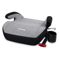 thumbnail image 1 of Harmony Transit Deluxe Backless Booster Car Seat with UAS - Heather Grey, 1 of 6