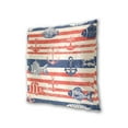 thumbnail image 3 of Navy Stripes with Fishes Kellegs Throw Pillow Covers Pillowcases 18 x 18 Inch Home Decor 2 Packs for Bedroom Sofa, 3 of 6