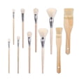 thumbnail image 1 of 10pcs Paint Brushes, Various Sizes Goat Hair Paint Brushes For Painting Walls Soft Fur Gilding Brus, 1 of 5