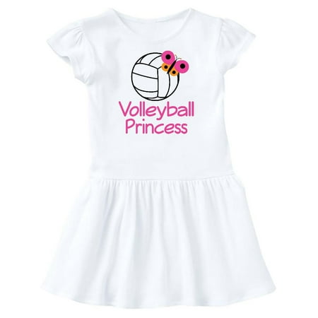 

Inktastic Volleyball Butterfly Princess Gift Toddler Girl Dress