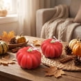 thumbnail image 6 of Tyidzon 2 Pcs Fall Pumpkin Scented Candles Soft Macaron Handmade Ambient Candles for Home Table Bedroom Bathroom Party Thanksgiving Decorations, 6 of 7