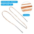 thumbnail image 2 of Bow String Replacement,12 Strands Recurve Bowstring for AMO 65" Traditional Recurve Bow, Black Orange, 2 of 5