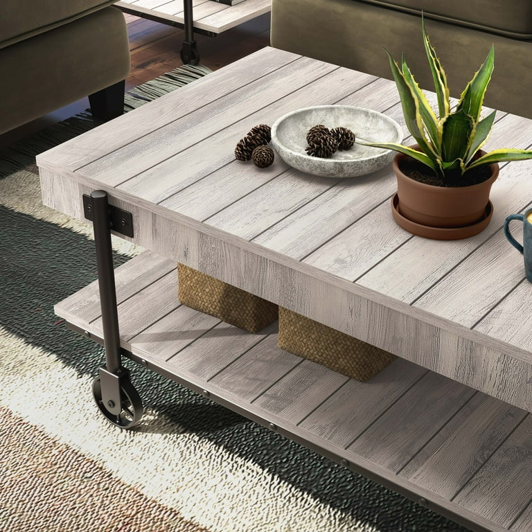 Furniture of America Russe 1-Shelf Wood Natural Tone Coffee