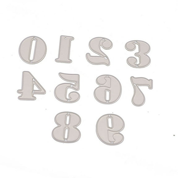 Number Cutting Dies Stencil DIY Scrapbooking Embossing Album Paper Card Craft