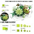 thumbnail image 4 of Building Blocks for Adults- Succulent Building Toys, Bonsai Botanical Collection Toy Building Sets, Plants and Flowers DIY Home Decoration, Gifts for Women Kids (Not Compatible with Lego), 4 of 6