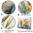 thumbnail image 3 of Designart "Dreamy Minimalist Birds Of Paradise II" Birds Of Paradise Floater Framed Canvas Art Print, 3 of 5