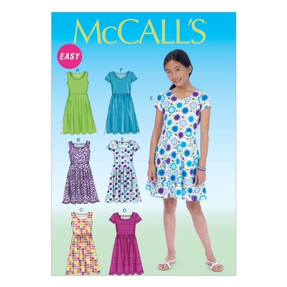 McCall's Pattern Company M7079 Vestidos para niñas/niñas talla grande GRL