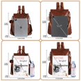 thumbnail image 4 of Mochila CHERUTY para mujer, piel sintética, antirrobo, color canela, 4 of 7