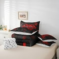 thumbnail image 6 of Castle Fairy Red Video Game Bedding Comforter Set,Abstract Gamepads Full Bedding Set, 6 of 8