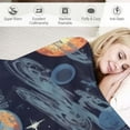 thumbnail image 3 of ARISTURING  Space Blanket for Kids,Milky Way Solar System Space Adventure Planet Rocket Galaxy Starry Sky Constellation Flannel Blanket,Ultra Soft Fluffy Bed Blanket Throw for Sofa Couch, 3 of 6