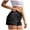 b7-Black, variant on KPOPLK Womens High Waisted Running Shorts Quick Dry Athletic Workout Shorts with Mesh Liner Zipper Pockets Size XXL,Light Gray