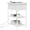 White, variant on IULULU 12inch Nightstand with Shelves and Charging Station, Flip Top Side Table with USB Ports and Outlets for Home, Rust Brown