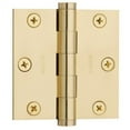 thumbnail image 4 of Baldwin 1030.I 3" X 3" Solid Brass Square Corner Plain Bearing Mortise Hinge - Chrome, 4 of 7