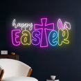 thumbnail image 2 of Handmadetneonsign Happy Easter Neon Sign, Happy Easter Led Sign, Easter Neon Light, Easter Décor, 2 of 5