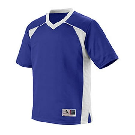 Adult Polyester Jersey - Augusta Drop Ship Adult Polyester Mesh V-Neck Short-Sleeve Jersey