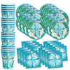 Baptism Boy Party Supplies Set Plates Napkins Cups Tableware Kit for 16 …