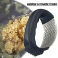 thumbnail image 4 of Garlic Press Rocker,Stainless Steel Garlic Mincer and Portable Manual Garlic Crusher,EasySqueeze Garlic Tool with Peeler and Cleaning Brush for Smashing Garlic Ergonomic Home Kitchen Utensils, 4 of 9