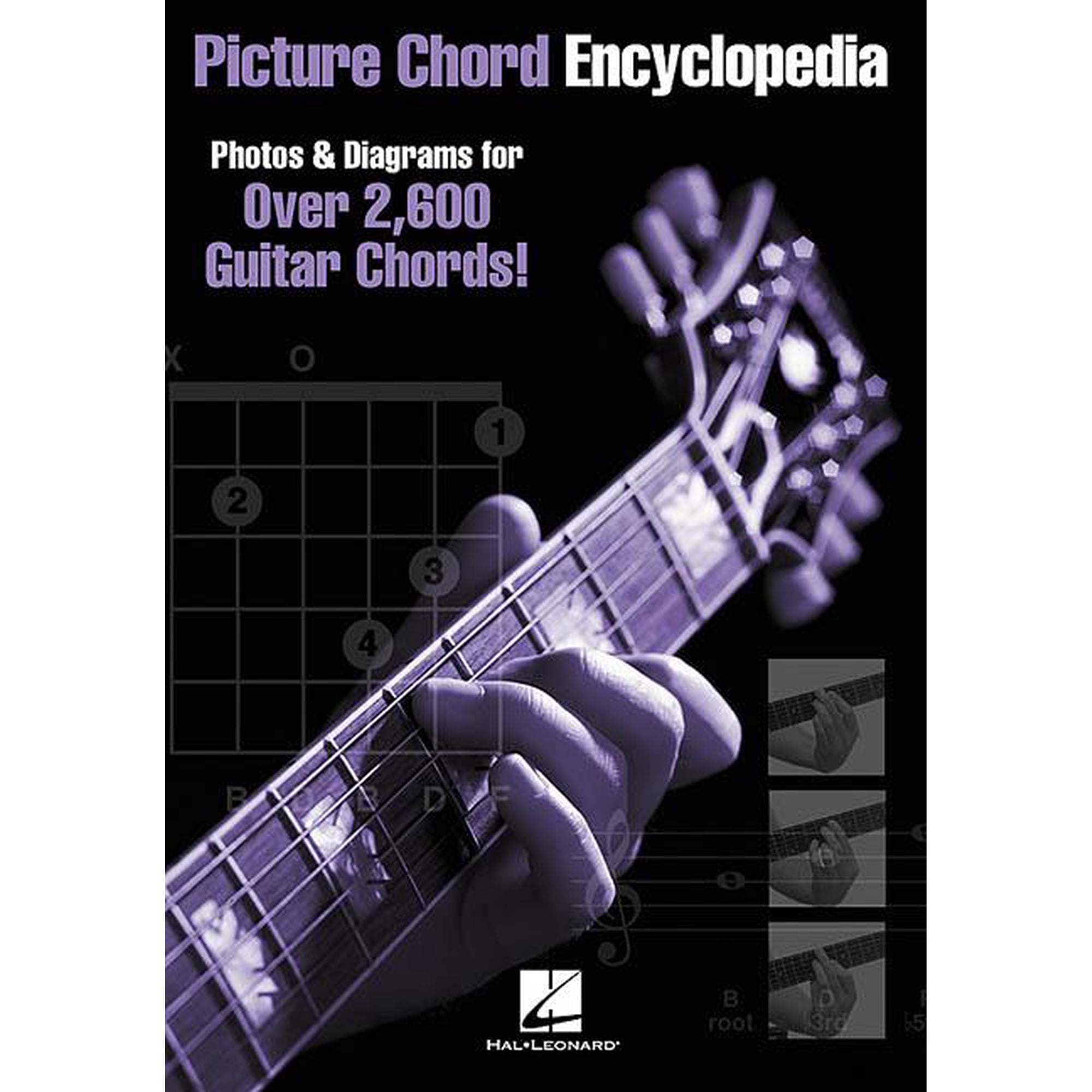 Picture Chord Encyclopedia Guitar Chord Book Over 2,600 Chords with Photos and Diagrams Essential Guitar Reference for A, (Paperback)