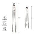 thumbnail image 2 of Pinces KitchenAid en Acier Inoxydable Bords Festonnés 18 cm 23 cm, 2 of 5