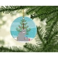 thumbnail image 2 of Norwegian Forest Cat Merry Christmas Ceramic Ornament 2.8 in x 2.8 in, 2 of 3