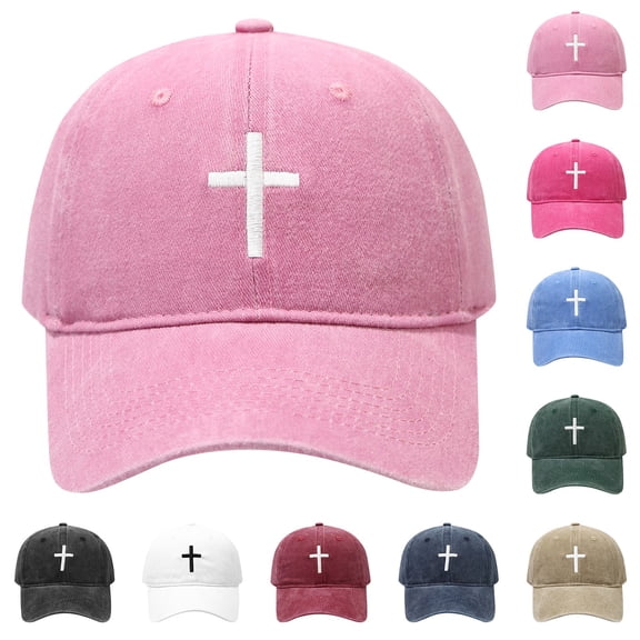 Siminsem 4th of July American Flag Hat Vintage Distressed Cotton Dad Hat Baseball Cap USA Adjustable Patriotic Hat for Men Women Retro Washed 6 Panel Unstructure, Pink, One Size