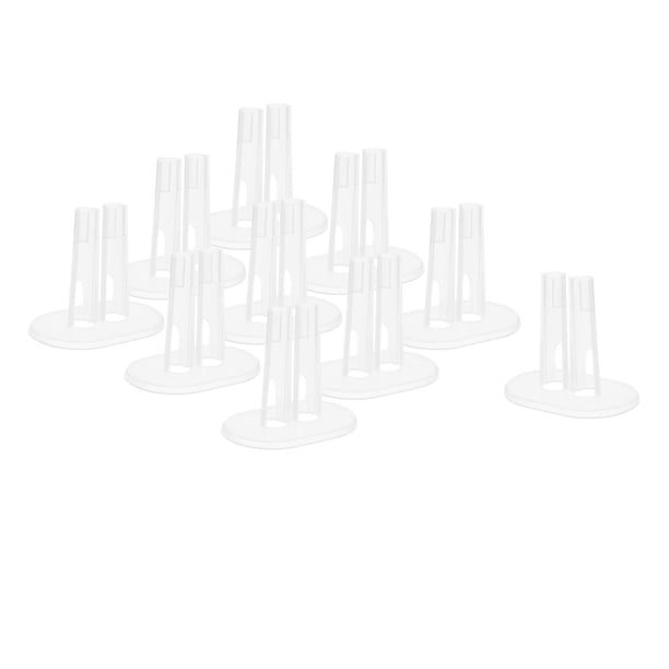 10 piezas de soporte de exhibición de muñecas transparente 1/6, soporte de pierna, soporte de plástico Estilo 2