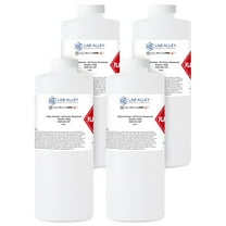 Lab Alley Denatured Ethanol 140 Proof, Kosher Certified, Halal, GMO-Free, Great for Cleaning - 1 Gallon Total (Pack of 4 x 1 Quart Bottles)