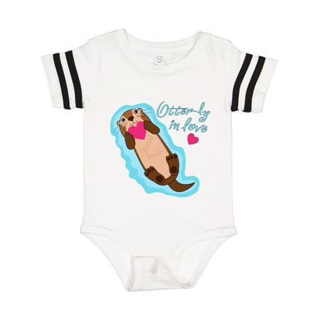 

Inktastic Otter-ly in Love-otter with Heart Gift Baby Boy or Baby Girl Bodysuit