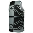 thumbnail image 3 of Men's Mitchell & Ness Shaquille O'Neal Black/Gray Orlando Magic Sublimated Player Tank Top, 3 of 3