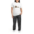 thumbnail image 5 of CafePress - Brown Bride Women's Light Pajamas - Women's Short Sleeve Print T-Shirt and Pants Light Cotton Pajama Set, 5 of 7