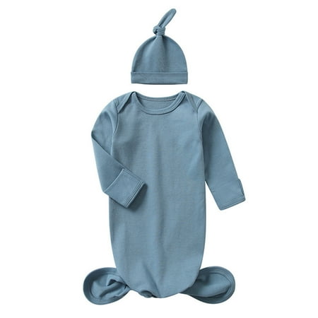 

Newborn Baby Supplies Baby Sleeping Bag Hat Set Spring Summer Baby Pajamas Anti-Kick Quilt Surprise Swaddle